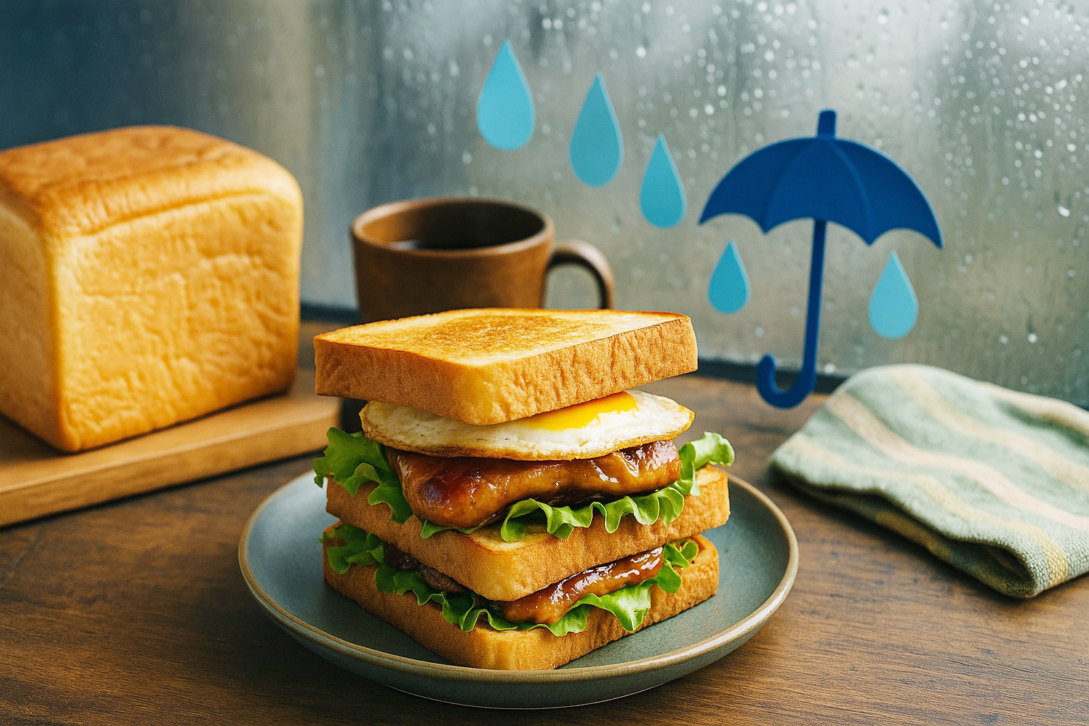 『てりたまチキンのわんぱくトーストサンド』梅雨の時期でも美味しさ長持ち！注目のパンレシピ＆保存対策術