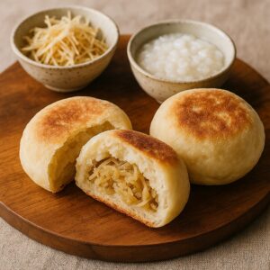 腸活パンで健康美味！甘酒もちふわ＆切り干し大根和おやき