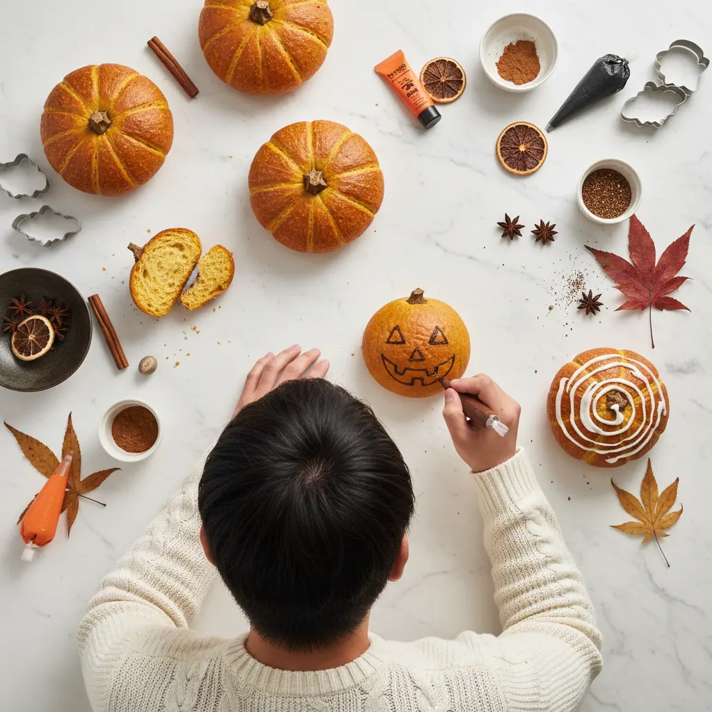 かぼちゃパンの成形テクニックで魅せる！ハロウィン手作りアイデア_02